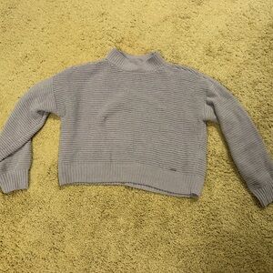 Purple Cropped Sweater